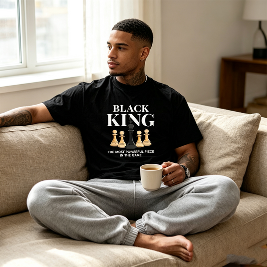 👕 50% RABATT! ♟️ Übergroßes Herren-T-Shirt mit Schachbrett- & Slogan-Print – Lässig, bequem & stylisch – Perfekt für den Alltag 🛍️
