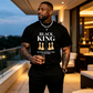 👕 50% RABATT! ♟️ Übergroßes Herren-T-Shirt mit Schachbrett- & Slogan-Print – Lässig, bequem & stylisch – Perfekt für den Alltag 🛍️