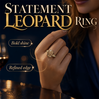 🐆 50% RABATT! 💍 Vintage Leopardenmuster Ovaler Ring – Einzigartiges Design, elegant & robust – Perfekt für jeden Tag & besondere Anlässe ✨