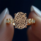🐆 50% RABATT! 💍 Vintage Leopardenmuster Ovaler Ring – Einzigartiges Design, elegant & robust – Perfekt für jeden Tag & besondere Anlässe ✨