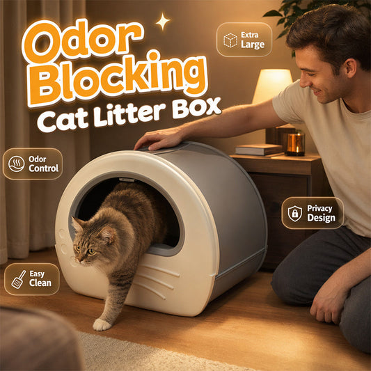 🛍️ 50 % Rabatt – XXL Geschlossenes Katzentoilette mit Schublade – geruchsdicht, auslaufsicher & leicht zu reinigen – ideal für Mehrkatzenhaushalte 🐱