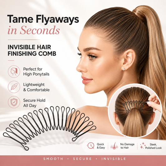 🥳 💞 50K+ VERKAUFT! 💇‍♀️✨ Flexibler, unsichtbarer Haarkamm – unsichtbar, flexibel und rutschfest – sorgt sofort für perfekten, sicheren Halt! 🌟