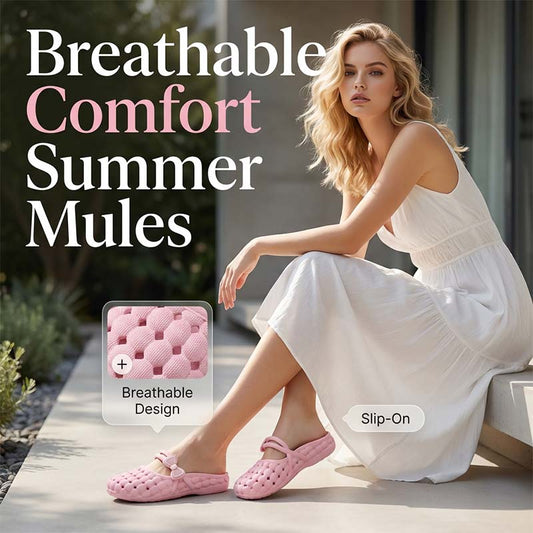 👡🌸 50% RABATT! Damen Geschlossene Atmungsaktive Pantoletten – Leicht, bequem & vielseitig – Ideal für Alltag, Büro & warme Tage ☀️✨