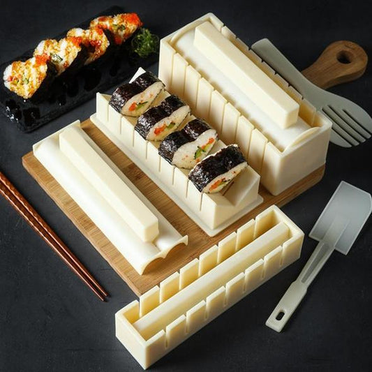 🛍️ 50 % Rabatt – 5-in-1 Sushi-Set – vielseitige Formen, einfache Handhabung & perfekt für DIY-Sushi zuhause 🍣