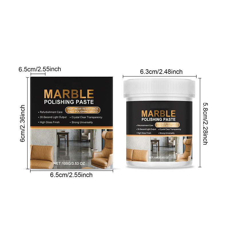 50% RABATT! Marmor-Polierpaste – Gebrauchsfertige Wachspaste für brillanten Glanz & Schutz – Perfekt für Fensterbänke, Arbeitsplatten & Naturstein im Innenbereich 🏠