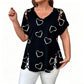 👕📢 50% RABATT! Damen Lässiges V-Ausschnitt Kurzarm T-Shirt – Bequem, luftig & vielseitig – Perfekt für Alltag, Freizeit & warme Tage ✨