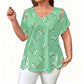 👕📢 50% RABATT! Damen Lässiges V-Ausschnitt Kurzarm T-Shirt – Bequem, luftig & vielseitig – Perfekt für Alltag, Freizeit & warme Tage ✨
