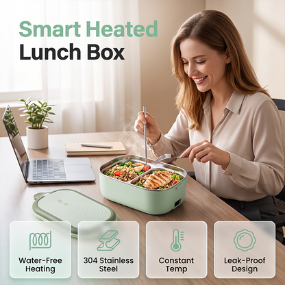 🔥 50% RABATT! 🍱 Elektrische Lunchbox ✨ Ohne Wasser Erhitzen, Warmhaltefunktion & Ideal für Büro, Schule und Reisen