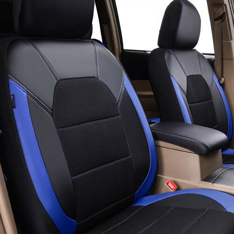 🚗🖤 50% RABATT! Universelles Set aus weichem Leder-Autositzbezügen – Premium-Kunstleder, Diamant-Quilt & Airbag-kompatibel – Schützt Originalsitze & veredelt den Innenraum ✨