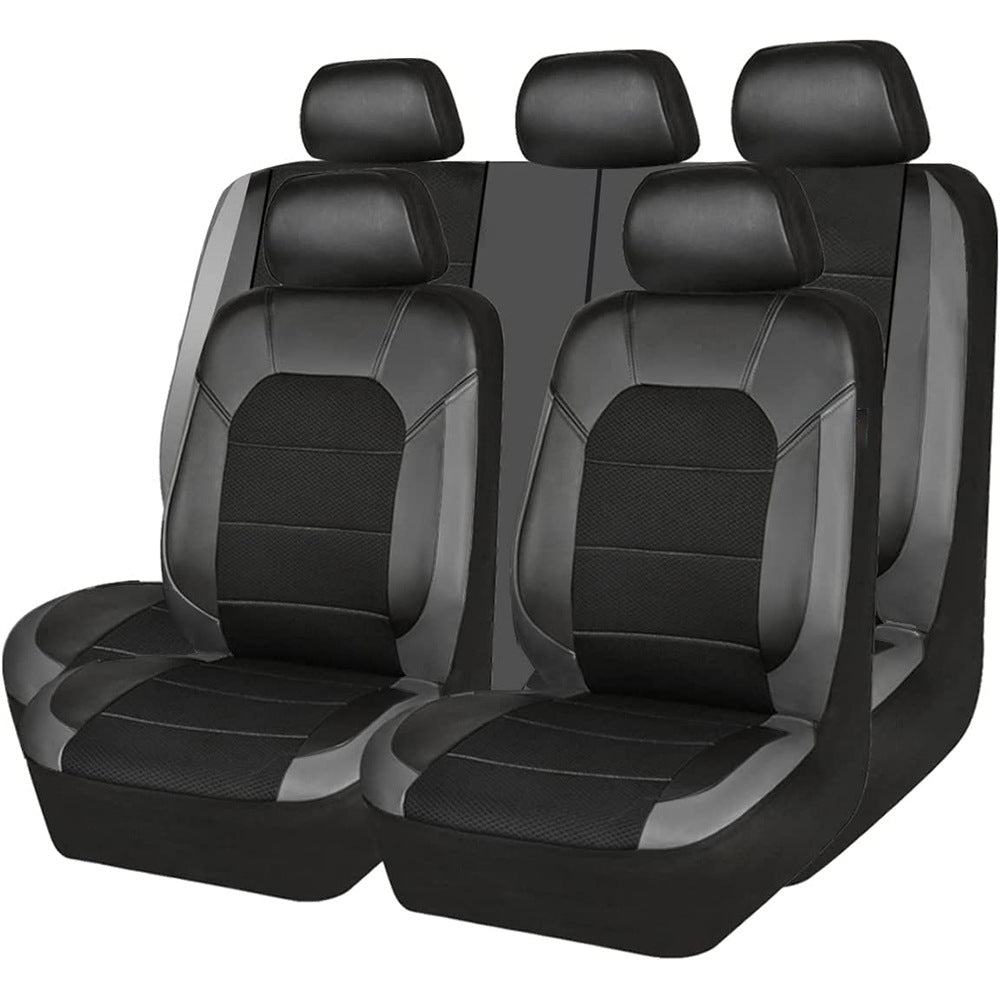 🚗🖤 50% RABATT! Universelles Set aus weichem Leder-Autositzbezügen – Premium-Kunstleder, Diamant-Quilt & Airbag-kompatibel – Schützt Originalsitze & veredelt den Innenraum ✨