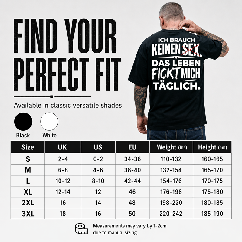 Herren T-Shirt mit witzigem deutschen Spruch