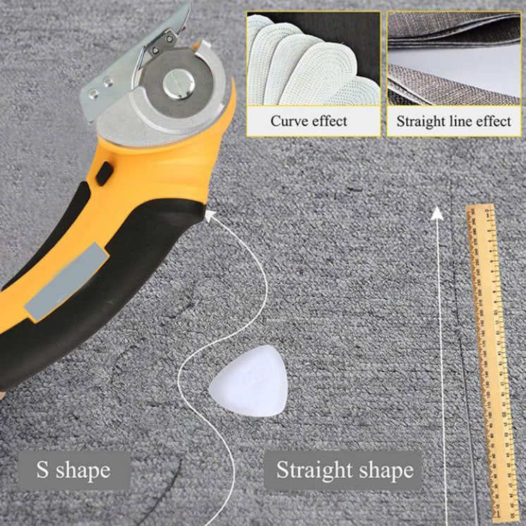 ✂️🔋 50% RABATT! Schnurlose Elektroschere mit Sicherheitsverriegelung – USB-C aufladbar, rotierender Messer & Doppelschalter – Perfekt für Stoff, Pappe, Teppich, Leder & Karton 🛠️✨