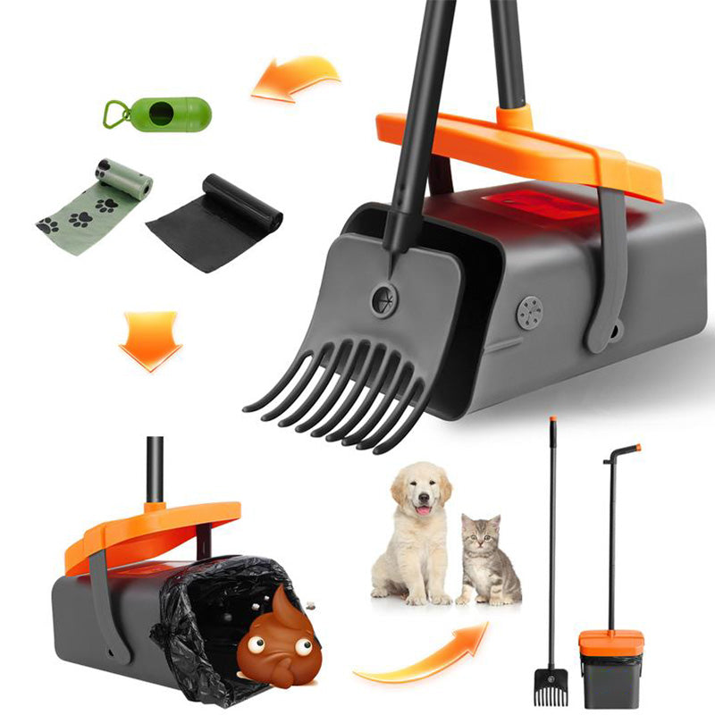 🐕🪏 50% RABATT! Hundekotschaufel-Set mit langem Griff – Praktisch, hygienisch & leicht – Perfekt für Gassi-Runde, Park & Garten ✨