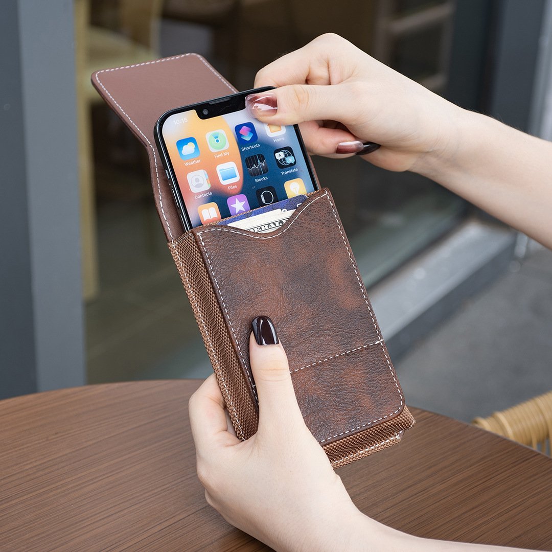 🎒📱 GROSSER RABATT! Gürteltasche für Smartphones – Mehrfach-Tasche aus Leder mit Kartenfach – Praktisch, stilvoll & sicher – Perfekt für unterwegs, Reisen & Festivals ✨