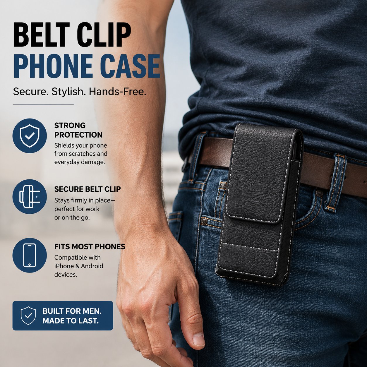 🎒📱 GROSSER RABATT! Gürteltasche für Smartphones – Mehrfach-Tasche aus Leder mit Kartenfach – Praktisch, stilvoll & sicher – Perfekt für unterwegs, Reisen & Festivals ✨