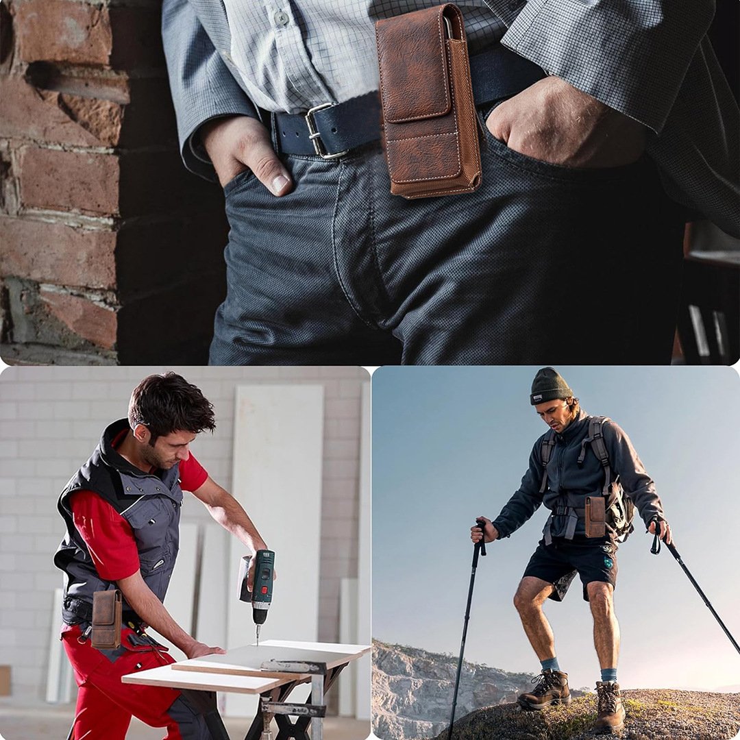 🎒📱 GROSSER RABATT! Gürteltasche für Smartphones – Mehrfach-Tasche aus Leder mit Kartenfach – Praktisch, stilvoll & sicher – Perfekt für unterwegs, Reisen & Festivals ✨