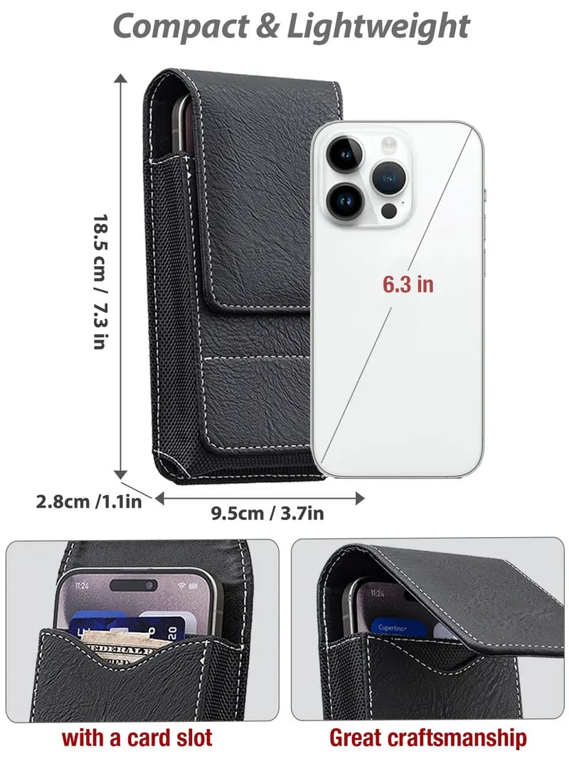 🎒📱 GROSSER RABATT! Gürteltasche für Smartphones – Mehrfach-Tasche aus Leder mit Kartenfach – Praktisch, stilvoll & sicher – Perfekt für unterwegs, Reisen & Festivals ✨