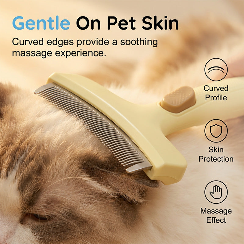 🐕🐱 50% RABATT! Enthaarungsbürste mit Ein-Klick-Mechanismus – sanft zur Haut, effektiv gegen Unterfell – perfekt für Hunde & Katzen. 💪✨