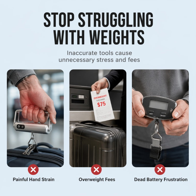 Portable Rechargeable Luggage Hanging Scale