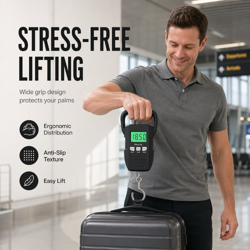 Portable Rechargeable Luggage Hanging Scale