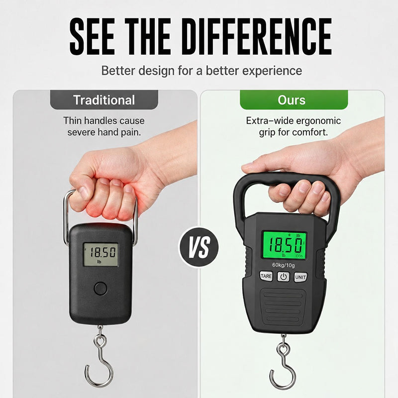 Portable Rechargeable Luggage Hanging Scale