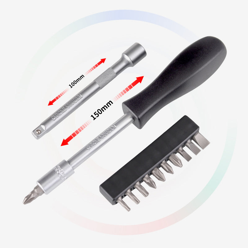 🛠️ 50% Rabatt – 29-teiliges Ratschen-Steckschlüssel-Set aus Chrom-Vanadium-Stahl, inkl. 11 Stecknüssen & 10 Bits, ideal für Auto & DIY