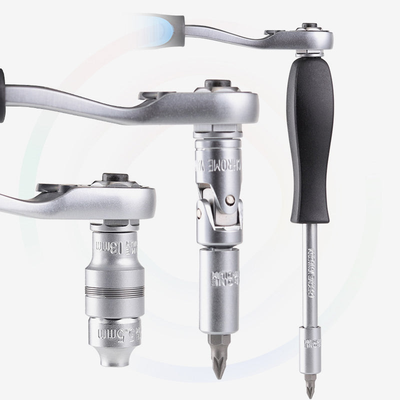 🛠️ 50% Rabatt – 29-teiliges Ratschen-Steckschlüssel-Set aus Chrom-Vanadium-Stahl, inkl. 11 Stecknüssen & 10 Bits, ideal für Auto & DIY