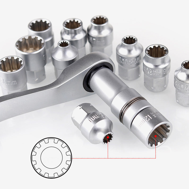 🛠️ 50% Rabatt – 29-teiliges Ratschen-Steckschlüssel-Set aus Chrom-Vanadium-Stahl, inkl. 11 Stecknüssen & 10 Bits, ideal für Auto & DIY