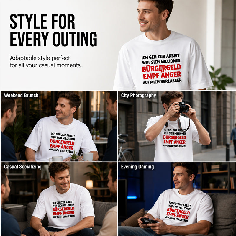 👕😂 50% RABATT! Herren Casual Rundhals-Shirt mit lustigem Slogan – Lässig, bequem & humorvoll – Perfekt für den Alltag, Partys & gute Laune ✨