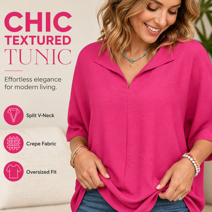 👕🌸 50% RABATT! Damen Casual V-Ausschnitt Kurzarm-Top – Leicht, luftig & vielseitig – Perfekt für Alltag, Freizeit & warme Tage ✨