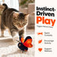 【🎁✨Limitiertes Angebot – 50% Rabatt】🐱 Elektrisches Schmetterlings-Katzenspielzeug mit Aufhängung – automatische Flügelbewegung, elastische Leine & weckt den Jagdinstinkt 🦋