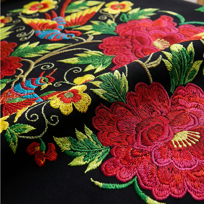 🌺 50% RABATT! 🌸 Mexikanische Tischdecke mit Blumenmuster & Wellenrand – Farbenfroh, robust & vielseitig – Perfekt für festliche Anlässe & den Alltag ✨