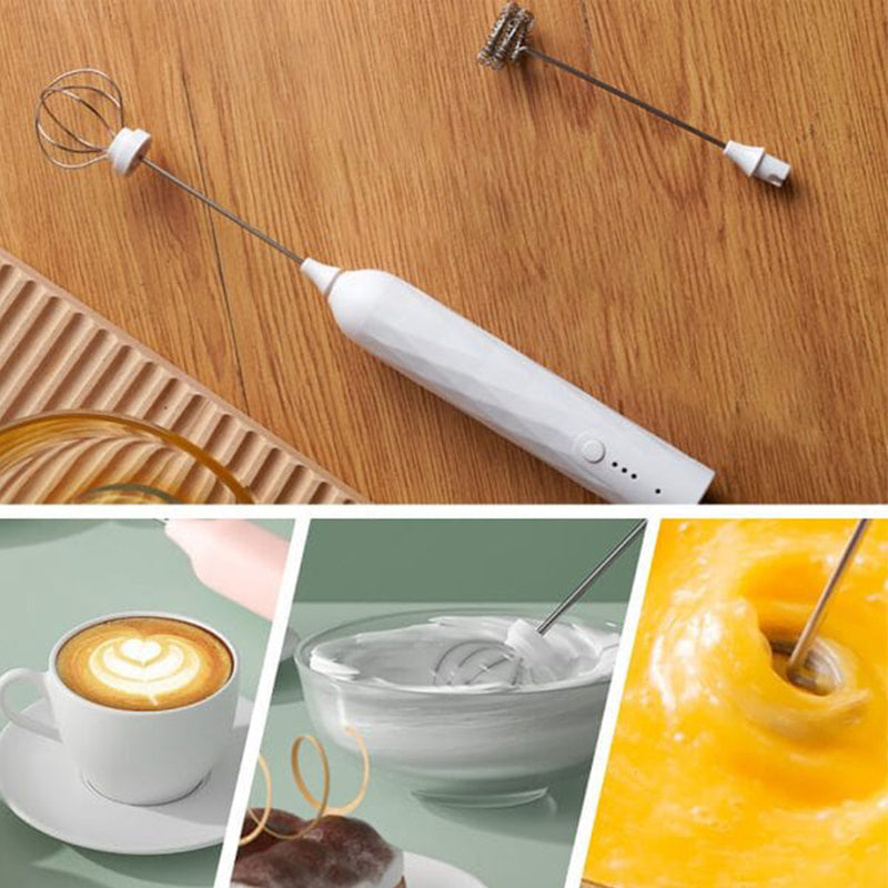 🥛☕ 50% RABATT!! ⏰ Elektrischer Milchaufschäumer – 3 Geschwindigkeitsstufen