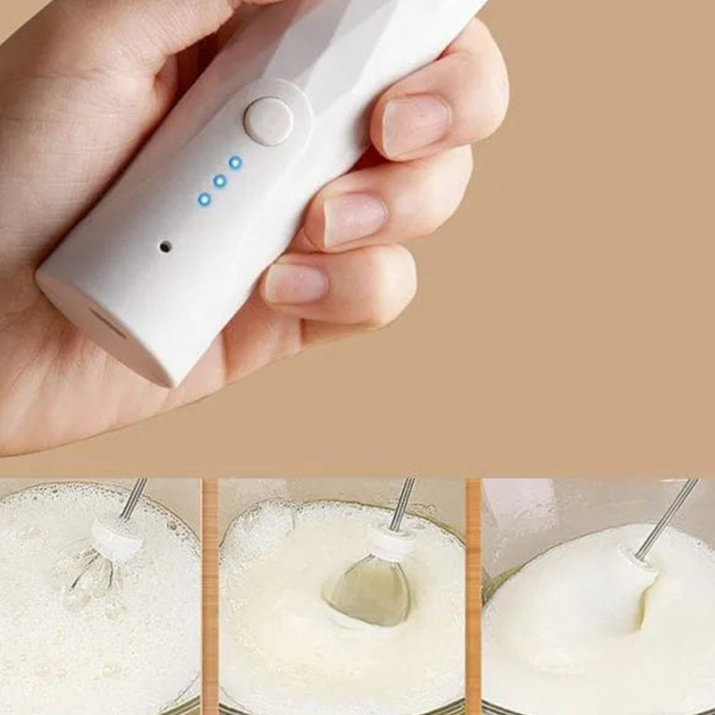 🥛☕ 50% RABATT!! ⏰ Elektrischer Milchaufschäumer – 3 Geschwindigkeitsstufen
