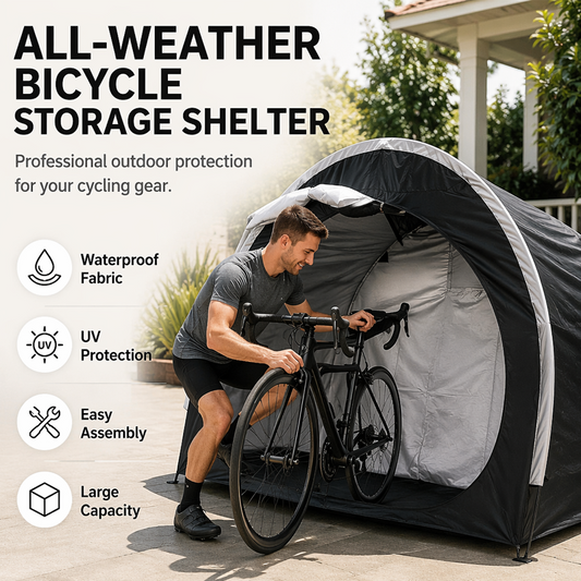 🚲🌧️ 50% RABATT! Wetterfeste Fahrradgarage – Wasserdicht, UV-stabil & windfest – Alu-/Stahlrahmen mit PE-/Oxford-Plane – Platz für 1–2 (oder 2–4) Räder, E-Bikes & Gartengeräte – Perfekt als Carport-Zelt & Geräteschuppen ✨