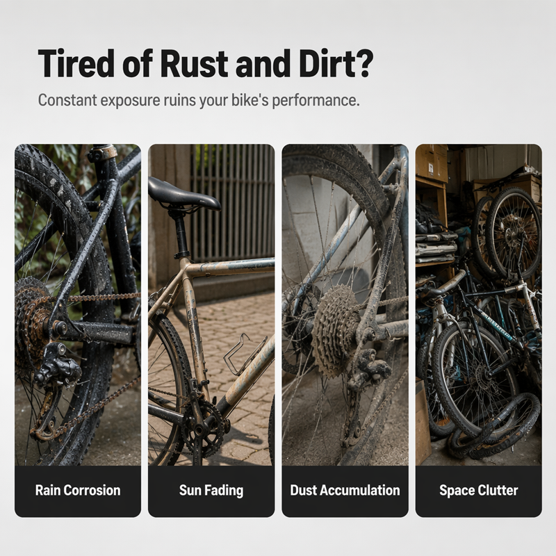 🚲🌧️ 50% RABATT! Wetterfeste Fahrradgarage – Wasserdicht, UV-stabil & windfest – Alu-/Stahlrahmen mit PE-/Oxford-Plane – Platz für 1–2 (oder 2–4) Räder, E-Bikes & Gartengeräte – Perfekt als Carport-Zelt & Geräteschuppen ✨