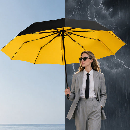 ☂️🌧️ 50% RABATT! Großer automatischer Sonne- & Regenschirm – 3-fach automatik (Öffnen/Schließen), windfest & UV-Schutz UPF 50+ – Extra großes Schirmdach (Ø 105–125 cm) – Perfekt für Pendler, Familien & Outdoor ☀️✨