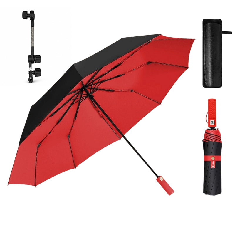 ☂️🌧️ 50% RABATT! Großer automatischer Sonne- & Regenschirm – 3-fach automatik (Öffnen/Schließen), windfest & UV-Schutz UPF 50+ – Extra großes Schirmdach (Ø 105–125 cm) – Perfekt für Pendler, Familien & Outdoor ☀️✨