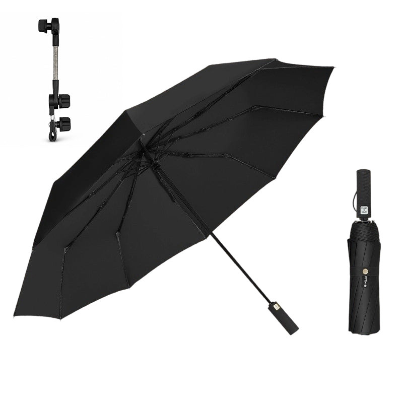 ☂️🌧️ 50% RABATT! Großer automatischer Sonne- & Regenschirm – 3-fach automatik (Öffnen/Schließen), windfest & UV-Schutz UPF 50+ – Extra großes Schirmdach (Ø 105–125 cm) – Perfekt für Pendler, Familien & Outdoor ☀️✨