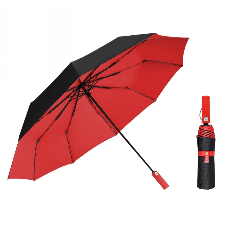 ☂️🌧️ 50% RABATT! Großer automatischer Sonne- & Regenschirm – 3-fach automatik (Öffnen/Schließen), windfest & UV-Schutz UPF 50+ – Extra großes Schirmdach (Ø 105–125 cm) – Perfekt für Pendler, Familien & Outdoor ☀️✨