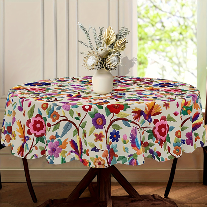 🌸🏡 50% RABATT! Retro Blumen Tischdecke – Stilvoll für Esszimmer & Garten – Farbenfroh, pflegeleicht & vielseitig – Perfekt für festliche Anlässe & den Alltag ✨