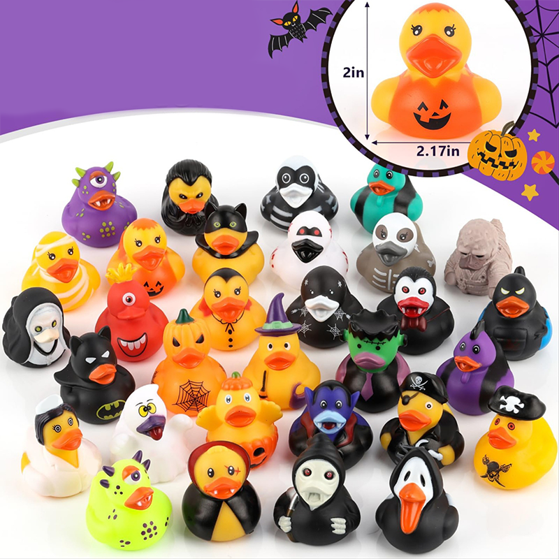 🦆🎃 50% RABATT!! Halloween-Enten-Badespielzeug für Kinder – Schwimmende Leucht-Enten, aufziehbare Badeenten & Spritz-Enten – Perfekt für Bad, Pool & Halloween-Party ✨