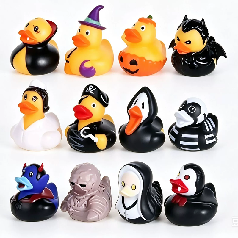 🦆🎃 50% RABATT!! Halloween-Enten-Badespielzeug für Kinder – Schwimmende Leucht-Enten, aufziehbare Badeenten & Spritz-Enten – Perfekt für Bad, Pool & Halloween-Party ✨