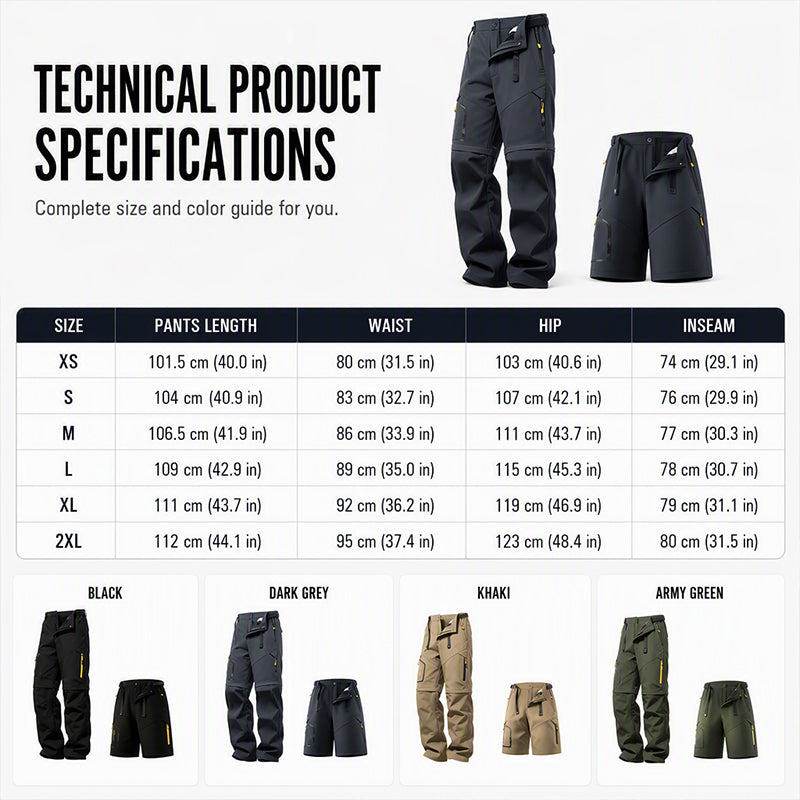 📢📢50% RABATT!! ⏰Sommer Schnelltrocknende Wendehose für Outdoor
