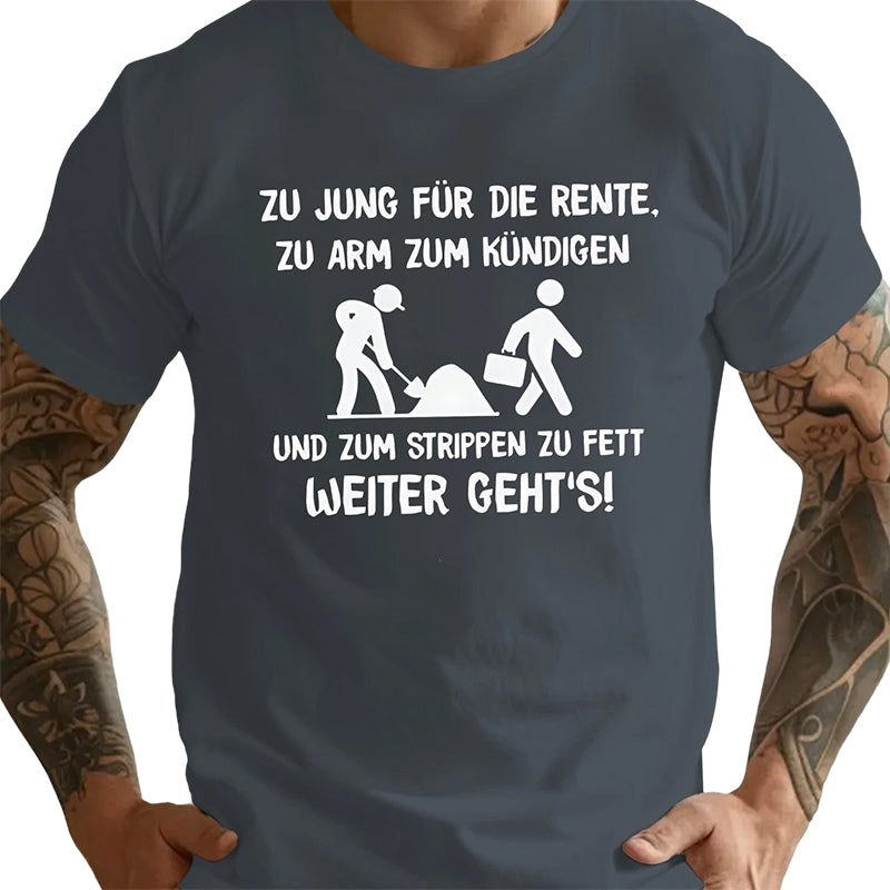 👕50% RABATT! Lustiges Herren-T-Shirt mit deutschem Print – Originell, bequem & garantiert ein Hingucker – Perfekt für den Alltag, Partys & als Geschenk ✨