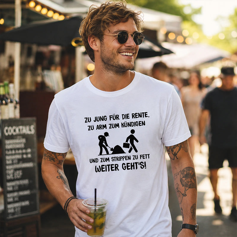 👕50% RABATT! Lustiges Herren-T-Shirt mit deutschem Print – Originell, bequem & garantiert ein Hingucker – Perfekt für den Alltag, Partys & als Geschenk ✨