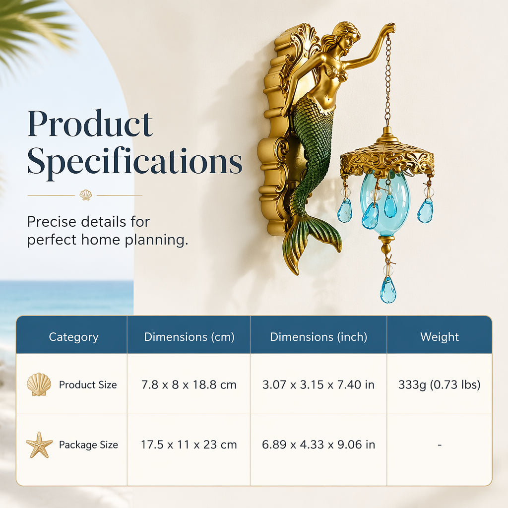 🧜‍♀️✨ 50% RABATT! Vintage Meerjungfrau Wandleuchte – Maritimes Design, nostalgischer Charme & stimmungsvolles Licht – Perfekt für Flur, Bad & nautische Dekoration 🏮🌊