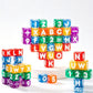 Magnetische Buchstaben- und Zahlenwürfel für Kinder