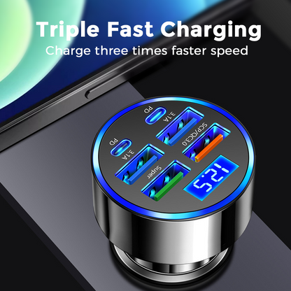 🎉🔋 2026 SALE — ÜBER 44.100 VERKAUFT! 6‑In‑1 Auto-Schnellladegerät für Handys mit Spannungsanzeige – Blitzschnelles Laden, Live‑Bordspannung & 6 Funktionen in einem – Perfekt für Auto, Reisen & Alltag ✨