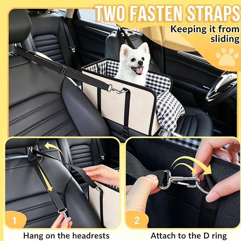 🐾🚗 50% RABATT! Sicherer Transport-Sitzerhöher für Haustiere – Stabil, rutschfest & bequem – Ideal für Hunde & Katzen auf Reisen ✨